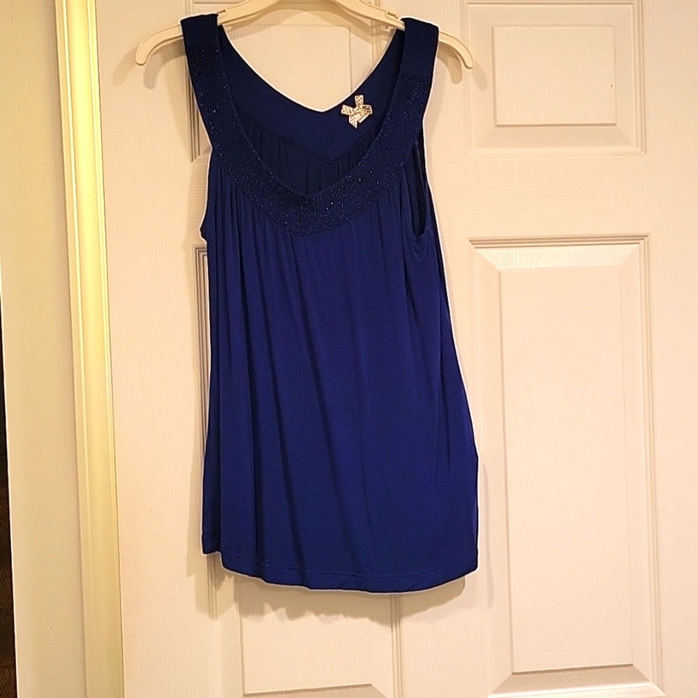 Forever 21 blue sparkle top!